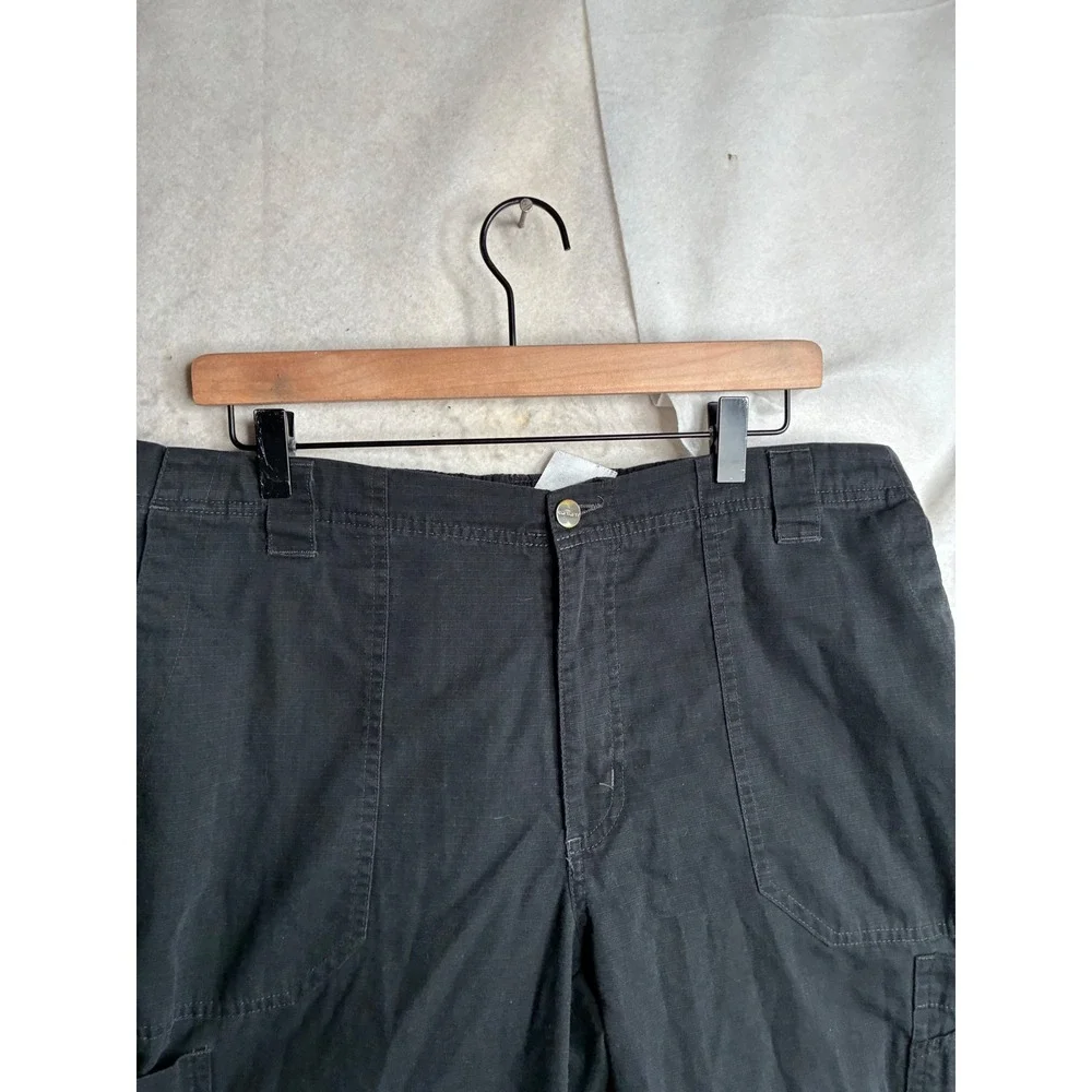 Carhartt Force Black Ripstop Cargo Work Pants Mens XL Regular C04100